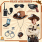 Giftinbox Police Costume For Kids, Sheriff Costume For Boys, Kids Sheriff Cowboy Costume With Accessories Halloween Costumes