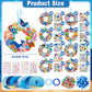 Hollowfly 48 Sets Summer Ocean Wreath Craft Kits Sea Animal DIY Wreath Hanging Ornaments Make Your Own Ocean Paper Craft with St