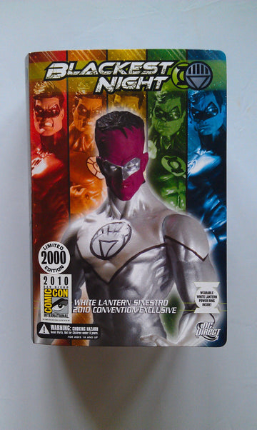 Dc Direct 2010 Sdcc San Diego Comiccon Exclusive Blackest Night Sinestro White Lantern