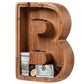 Piggy Bank For Kids Boys Girls, Wooden Large Letter Piggy Bank Alphabet Money Bank With Initial B, Coin Bank Fun Gifts For Birth