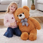 Ikasa Giant Teddy Bear Plush Toy Stuffed Animals (Brown, 30 Inches)