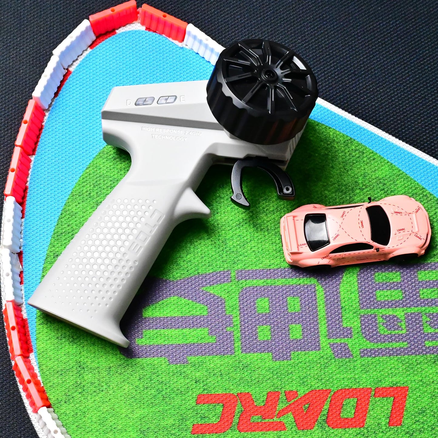 Captainrc Ldarc 1: 64 Mini Sports Car 4Ch 2.4Ghz Remote Control Full Scale Rtr Kit With Portable Storage Bag (R02-Pink)