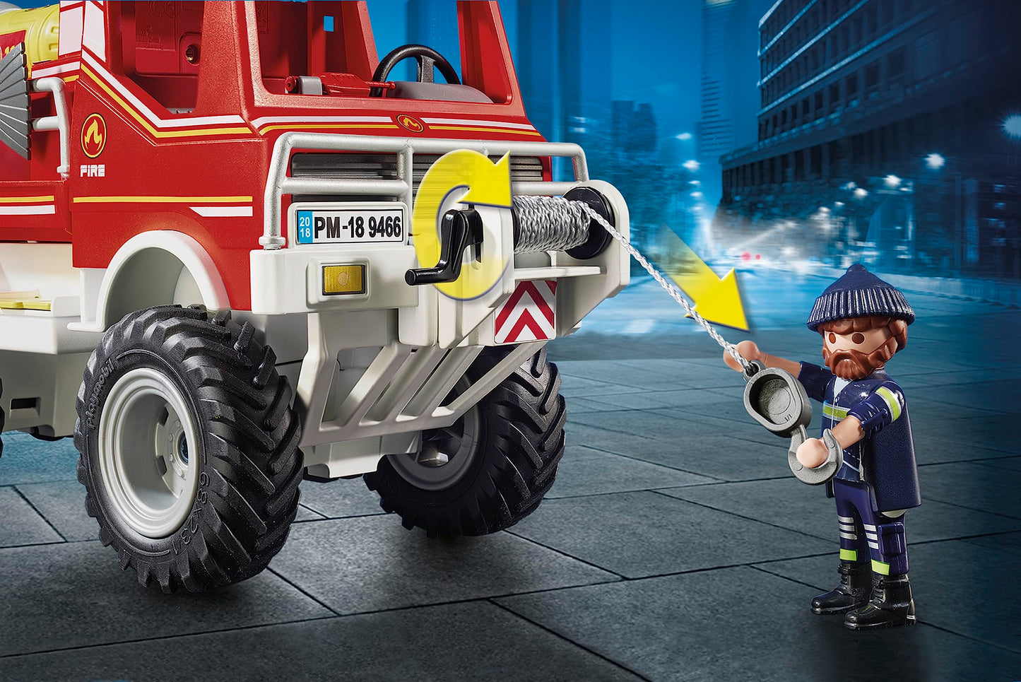 Playmobil Fire Truck 9466 - Multicolor Plastic Toy for Kids