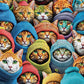 Cross & Glory - Whiskered World: A Kitty Kaleidoscope - Jigsaw Cat Puzzles For Adults 1000 Pieces | Vibrant | Challenging & Detailed