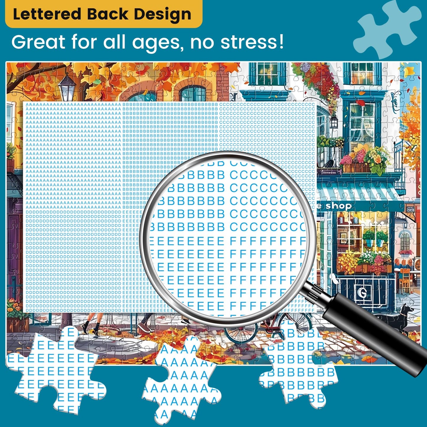 500 Piece Puzzle for mature-themeds Cozy Fall Landscape Jigsaw Puzzle for Kids Seniors Large Art Puzzle Christmas Puzzles or Clearance Challenging Family Game Great Gift for Family Friends 20.5 * 15 in