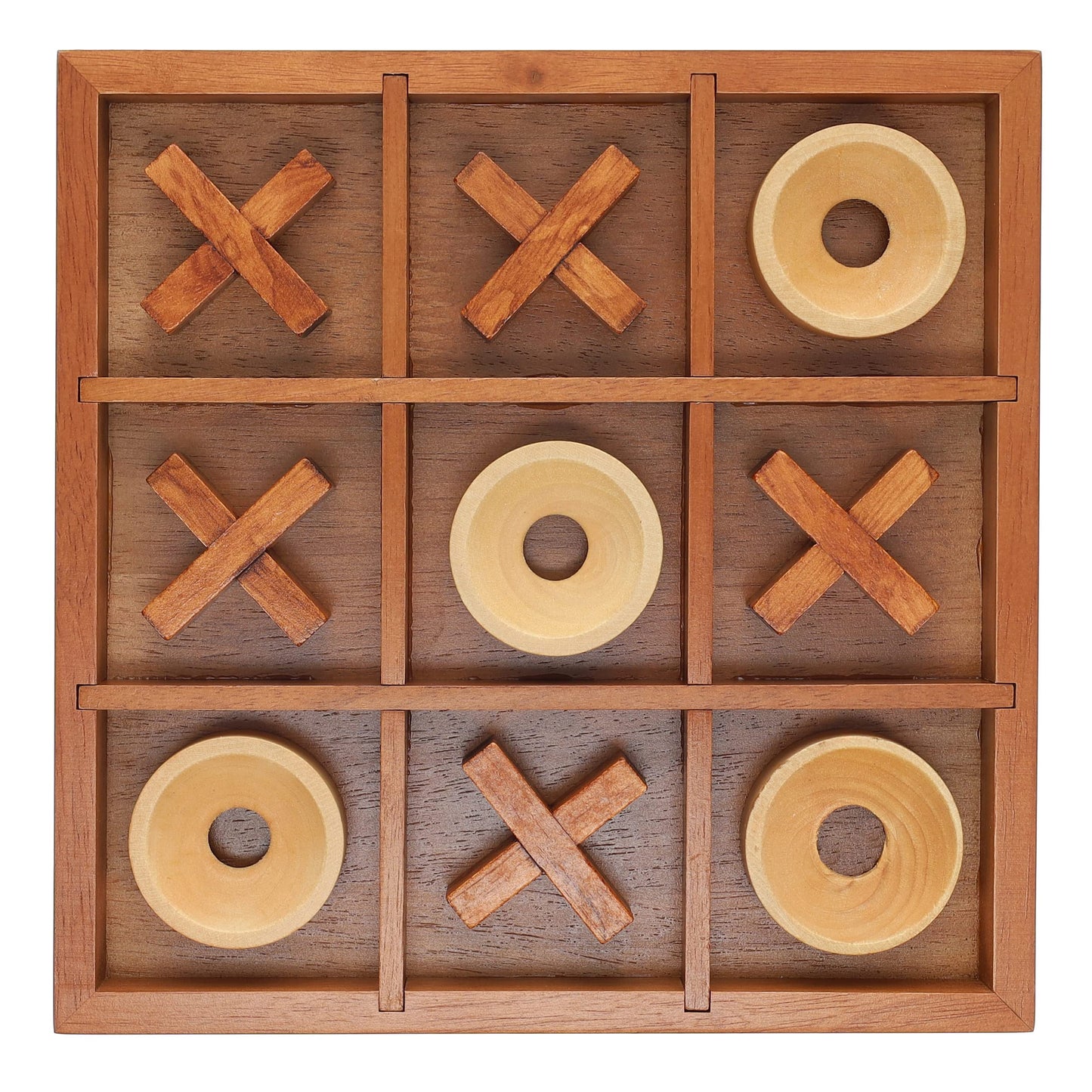 We Games Tic-Tac-Toe Wooden Board Game