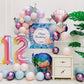 Smlpuame 40 Inch Number Balloons 0-9 Rainbow Gradient Large Number 12 Balloons, Digital Balloons For Birthday Party Celebration