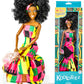 KOOLOREZ: Maribel - Our Queens Black Doll Set - Brown/Black Afro Doll w/Movable Joints - Lovely 12.5 Dark Skin & Diversity Dolls - Vinyl Dolls for Girls with African Heritage Style Outfit