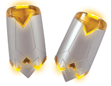 Rubie'S Costume Girls Justice League Wonder Light-Up Gauntlets With Sound Effects Costume, One Size , White