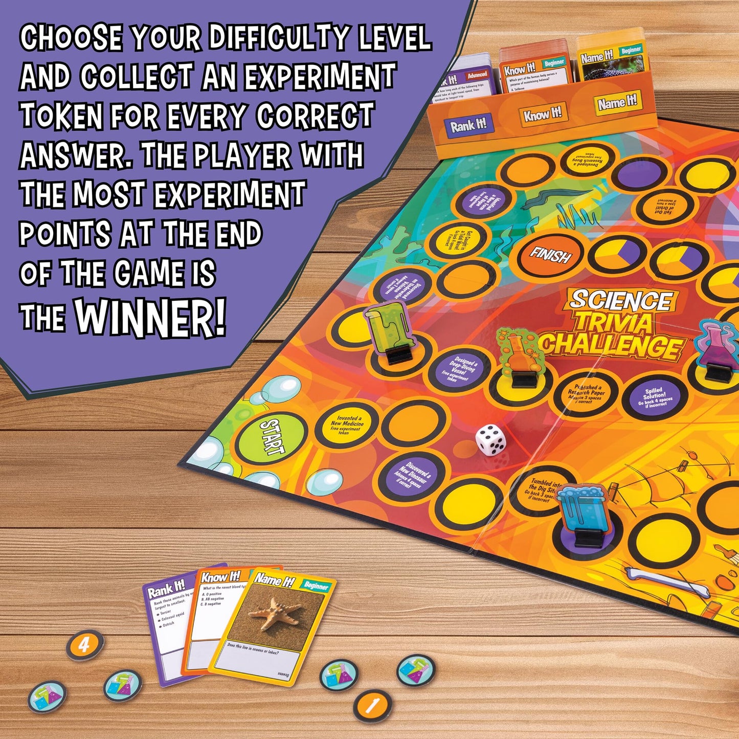 Mindware Science Trivia Challenge Game - Educational & Fun Game For Families & Kids Ages 7 & Up