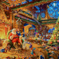 1000 Piece Puzzle For Adults Christmas Cabin Christmas Puzzle, Santa Claus Christmas Puzzles 1000 Pieces, Santa'S House 1000 Pie