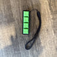 Four-Button Clicky Mechanical Switch Fidget Toy | Stim Toy, Stress Relief, Adhd (Black Base, Green Keycaps)