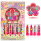 Hot Focus Toddler Makeup Kit - Girls Makeup Kit with Mood Change Lipsticks and Colorful Eyeshadow Palette - Kid-Friendly, Washab