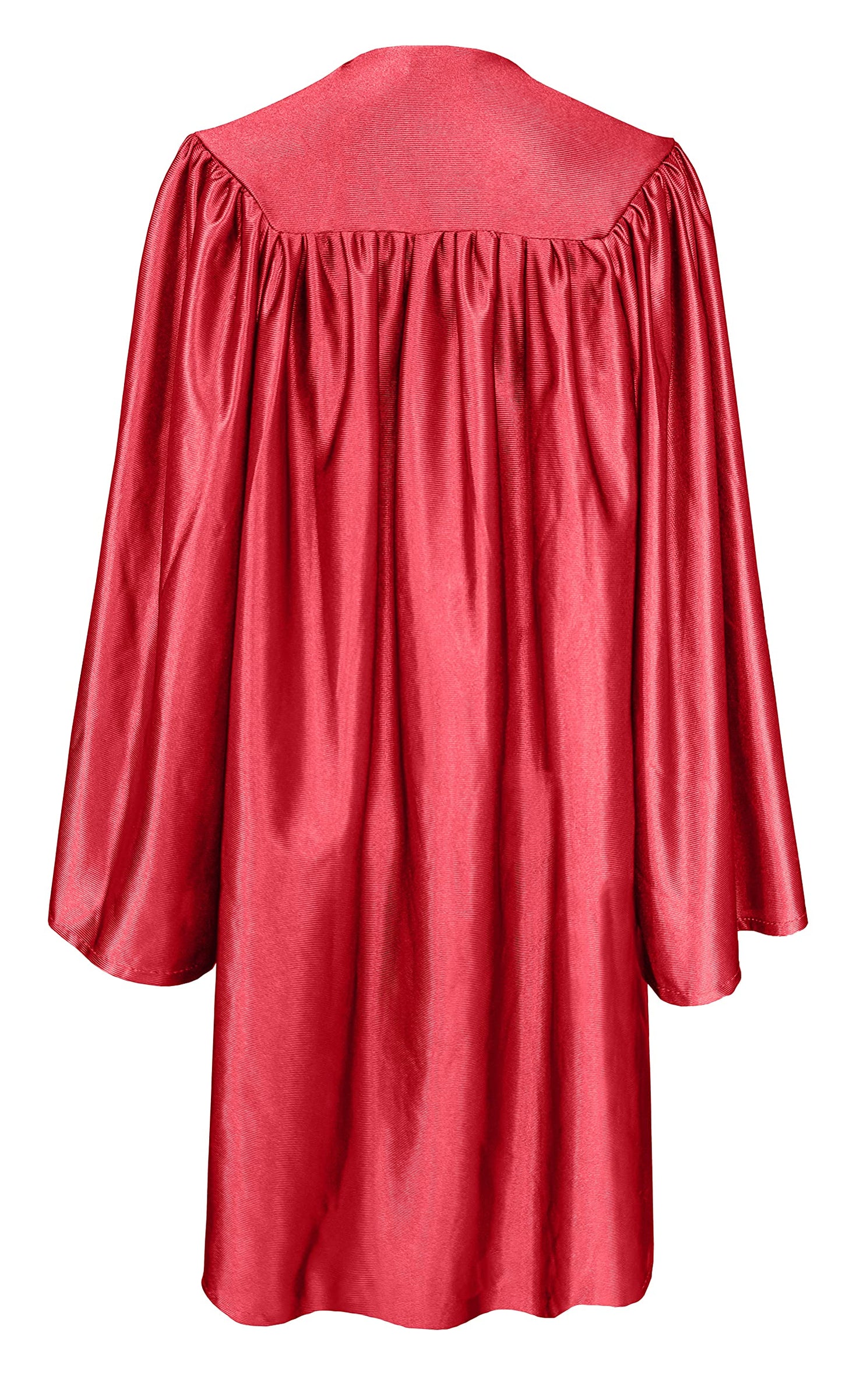 GradPlaza Shiny Choir Robe Kindergarten Preschool Graduation Gown Shiny Graduation Gown for Kids Red Size 33
