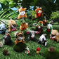 Zhanmai 100 Pcs Mini Plush Stuffed Animal Bulk Small Animal Toys Keychain Party Favors Easter Egg Stuff For Kids Birthday Valentine Carnival Classroom Prizes Gift Goodie Bag Filler (Forest Animals)