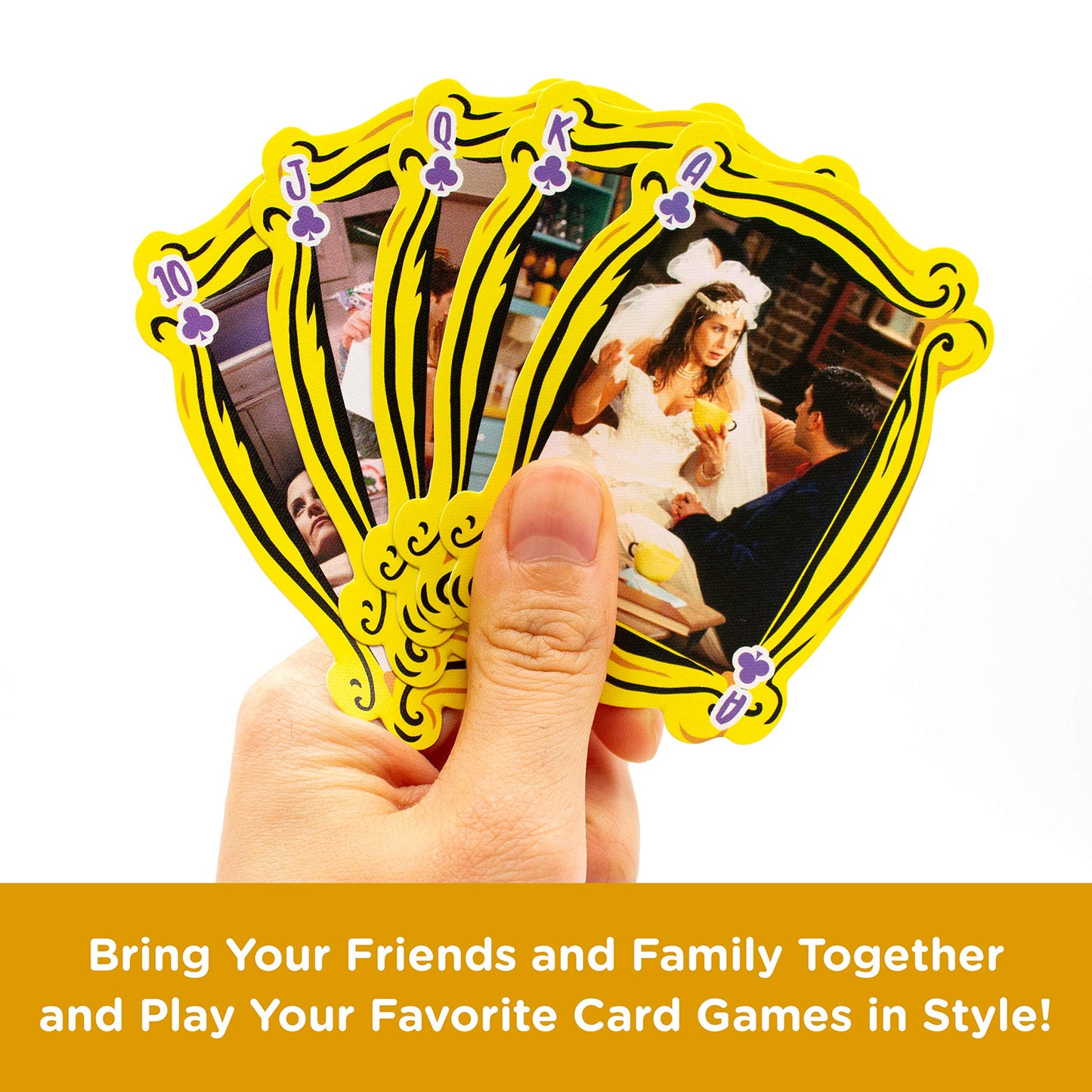 Aquarius Friends Playing Cards - Friends Shaped Deck Of Cards For Your Favorite Card Games - Officially Licensed Friends Tv Show Merchandise & Collectibles