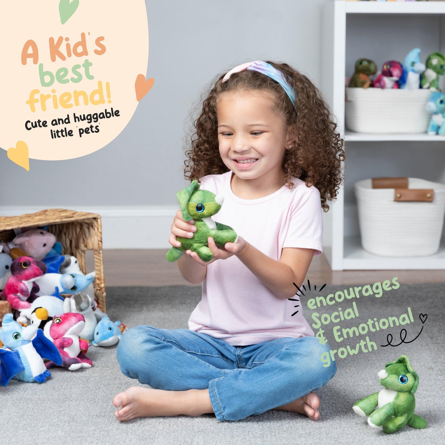 Forest & Twelfth Stuffed Triceratops, Single Mini Stuffed Animal Plush Toy For Kids, Dinosaur Party Favors And Goody Bags, Classroom Treasure Box Prizes, Stocking Stuffers (Triceratops)