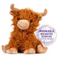 1I4 Group Warm Pals - Highland Cow - Cozy Lavender Scented Plush Toys - Stuffed Animal - Coolable Bedtime Comfort Plushie