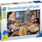 Ravensburger 500 Piece Large Format Jigsaw Puzzle - Cozy Retreat - Premium Quality Cardboard Puzzle for Adults - Model 14967