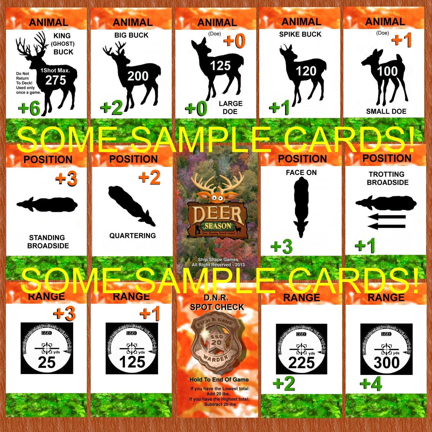 Ship Shape Games Deer Season Hunting Board Game - New Revised Edition, Model 20130401, Glass Material