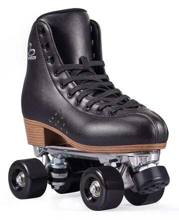 Papaison Roller Skates For Women And Girls, Deluxe 2 Layer Microfiber Leather Double Row-Classic Roller Skates For Men, Professi