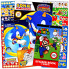 Stickerland Sonic Coloring Book Stickers Set for Kids Bundle Includes Super Mario Sticker Sheets, Reward Stickers, and More (Son