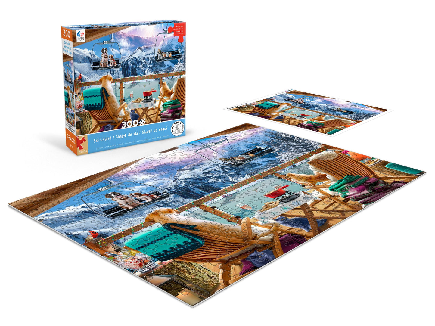 Ceaco - Ski Chalet - 300 Piece Jigsaw Puzzle