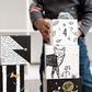 Wee Gallery Nesting Blocks - Woodland Animals And Numbers, Black And White Stacking And Building Toy For Toddlers And Kids, Motor Skills, Creative Play And Problem Solving For Children (Age 2 And Up)