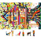 MINIWAN 500 Piece Jigsaw Puzzle - Whimsical Treehouse Art, 15"x23", Cardboard, Colorful Nature-Themed Family Game, Model BFJIUJIU-002