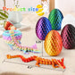 Impossmaker 6Pcs 3D Printed Easter Dragon Eggs With 3D Printed Dragon Inside, Easter Basket Stuffers Mini Dragon Egg Set Articul