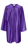 GradPlaza Shiny Choir Robe Kindergarten Preschool Graduation Gown Shiny Graduation Gown for Kids Purple Size 24