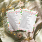 Paper Clever Party Christmas Trivia Game - 25 Guest Pack, Cardstock, Multicolor, Office & Holiday Fun, Model 12minxmasgame01