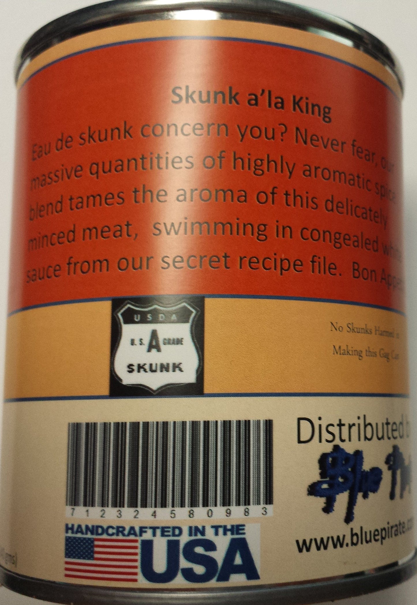 BluePirate Skunk a'la King Gag Can - Multi-Color Roadkill Joke Gift, Model 1105