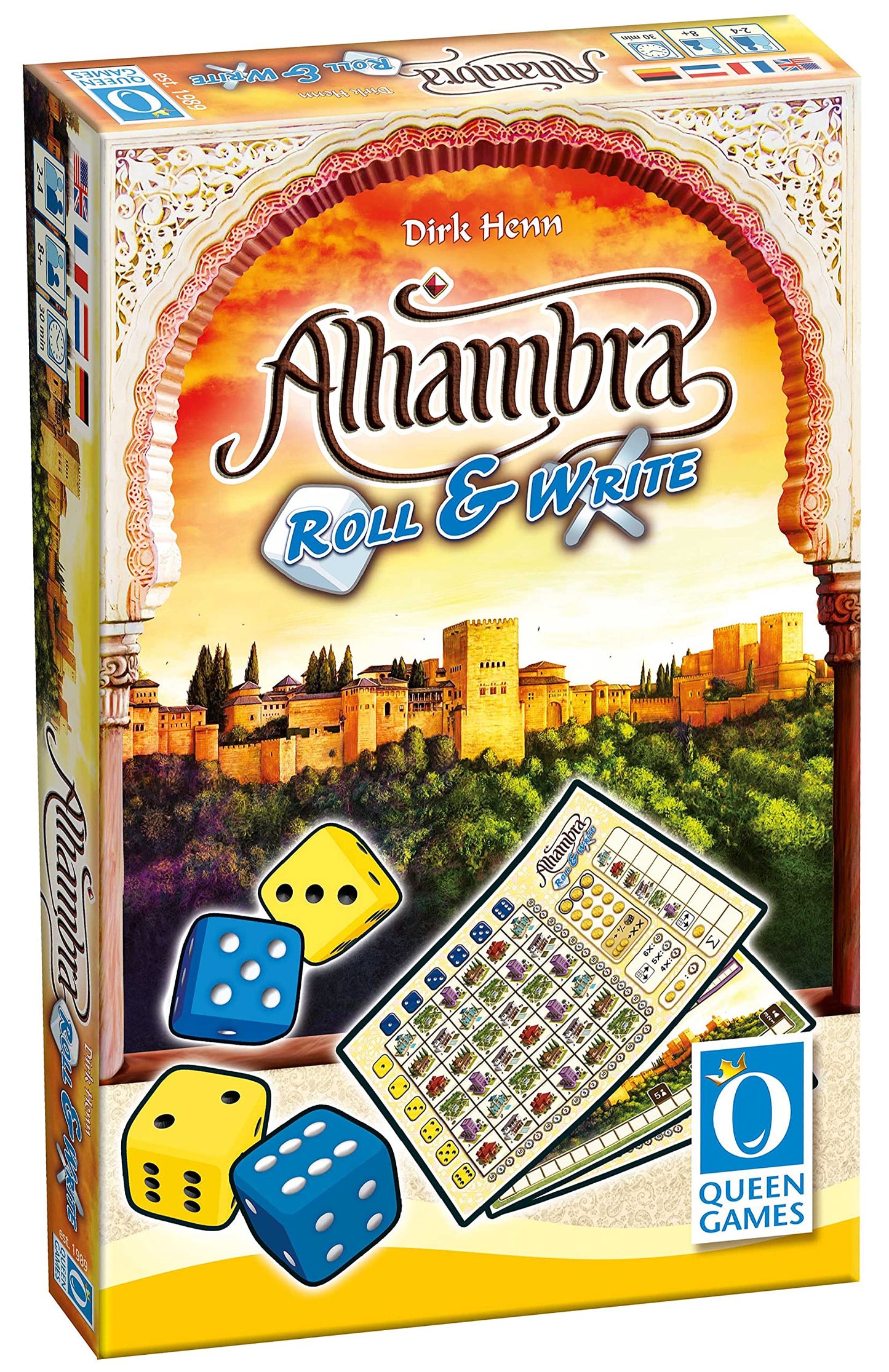 Queen Games Qng10532 Alhambra Roll & Write Board Game