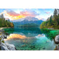Eibsee Lake Jigsaw Puzzles 1000 Pieces Nature Landscape Puzzles For Adults 1000 Pieces With Letters On Back Hard Impossible Diff