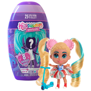 Hairdorables Shortcuts, Series 1, Collectible Mini Dolls For Kids, Styles May Vary, Kids Toys For Ages 3 Up By Just Play