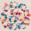 GEECOZYLIFE Valentines Day Gifts for Kids - 24 Pcs DIY Ice Cream Wood Painting Craft Kit with Cards, Paint & Brush - Classroom V