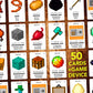 100 PICS Unofficial & Independent Minecraft Guide - Guess 100 Minecraft Items | Flash Cards with Slide Reveal Case | Card Game,