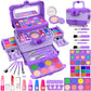 54 Pcs Kids Makeup Kit for Girls, Princess Real Washable Pretend Play Cosmetic Set Toys with Mirror, Non-Toxic & Safe, Birthday