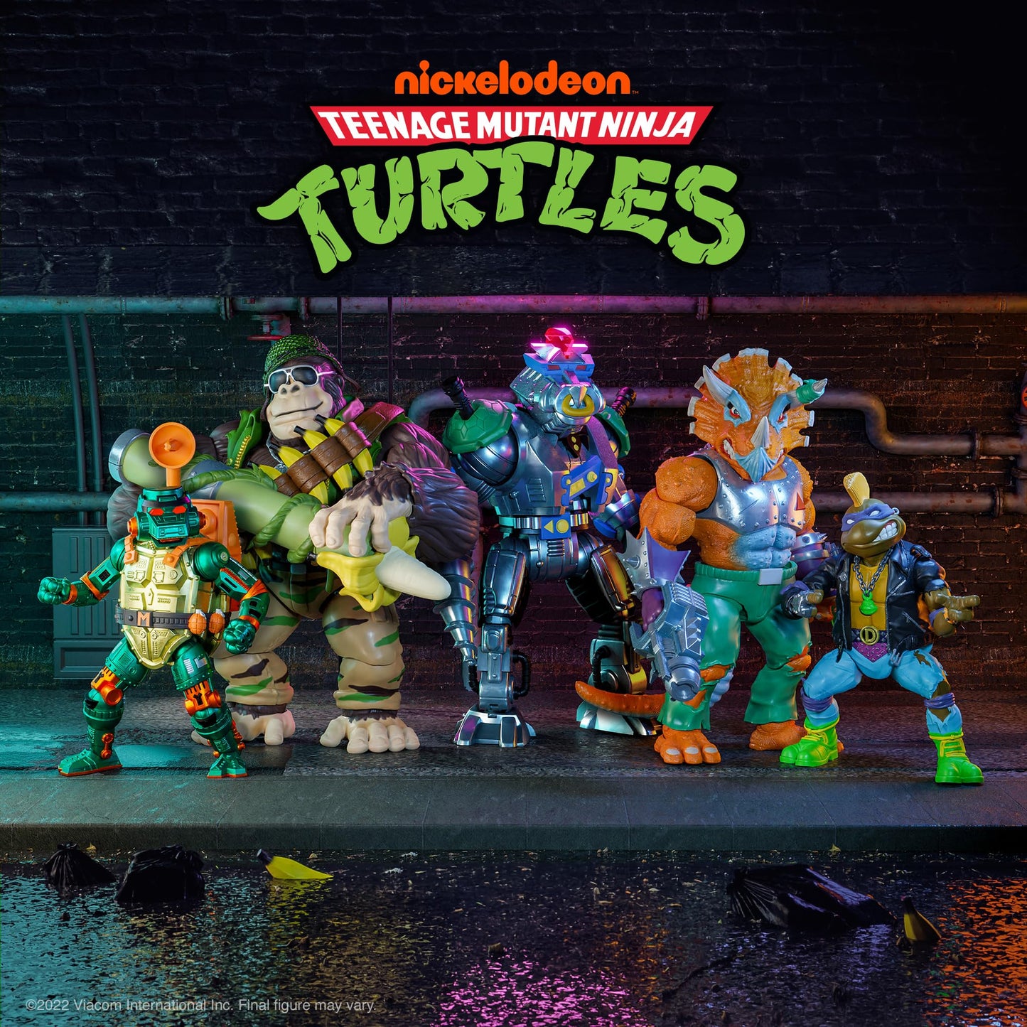 Super7 Ultimates! Teenage Mutant Ninja Turtles Triceraton - 8'' Tmnt Action Figure With Accessories Classic Cartoon Collectibles