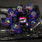 HAOMEJA Resin Dragon DND Dice Set 7 PCS Sharp Edges D&D Dice with Gift Random Dragon Eye Bag Apply to Dungeons and Dragons Role