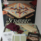 Milton Bradley Deluxe Turntable Scrabble 1989 Edition - Brown Wood - Model 4034