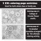 Young N Refined 2 Pack of Giant Coloring Posters of Flowers and Mandala collages Folded Version (42x60)