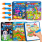 ArtCreativity 4 Pack Magic Water Coloring Books for Toddlers, Reusable Magic Water Pen Coloring Books for Kids Ages 1 2 3 4 - Me