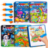 ArtCreativity 4 Pack Magic Water Coloring Books for Toddlers, Reusable Magic Water Pen Coloring Books for Kids Ages 1 2 3 4 - Me