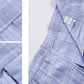 Women`S High Waisted Plaid Short A Line Skirts Costumes (M, Blue White)