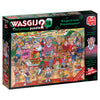 Jumbo, Wasgij, Christmas 18 - Gingerbread Showstopper!, 2 Unique Collectable Jigsaw Puzzle for Adults, 2 x 1,000 Piece