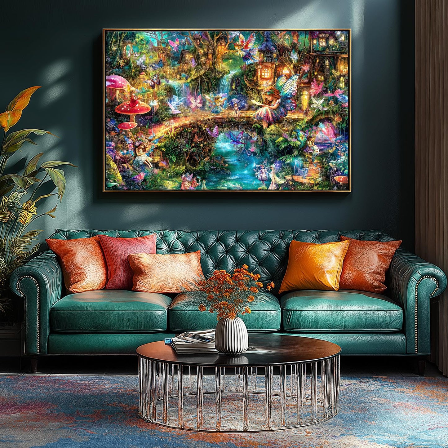 Blueforest - Fantasy Elf World - 1000 Piece Jigsaw Puzzle For Adults Challenging Funny Family Puzzle Perfect For Game Nights Fin