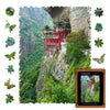 Unidragon Original Wooden Jigsaw Puzzles - Nature Soaring Temple, 250 Pcs, Medium 12.2'X9', Beautiful Gift Package, Unique Shape Best Gift For Adults And Kids