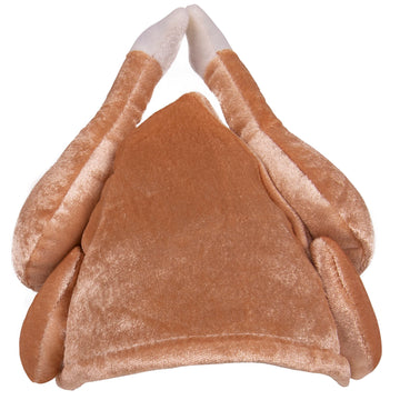 Kangaroo Plush Thanksgiving Day Roasted Turkey Hat Tan